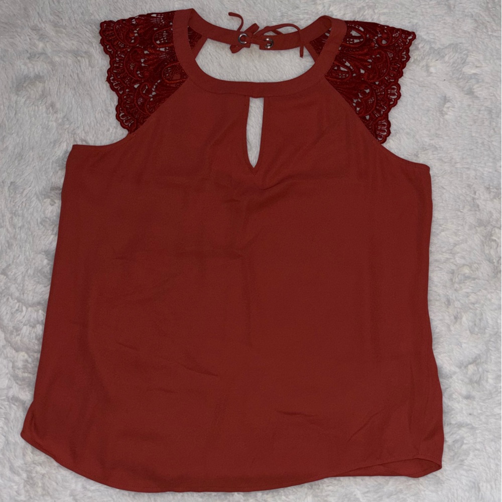 🧡new without tag express rust orange blouse🧡